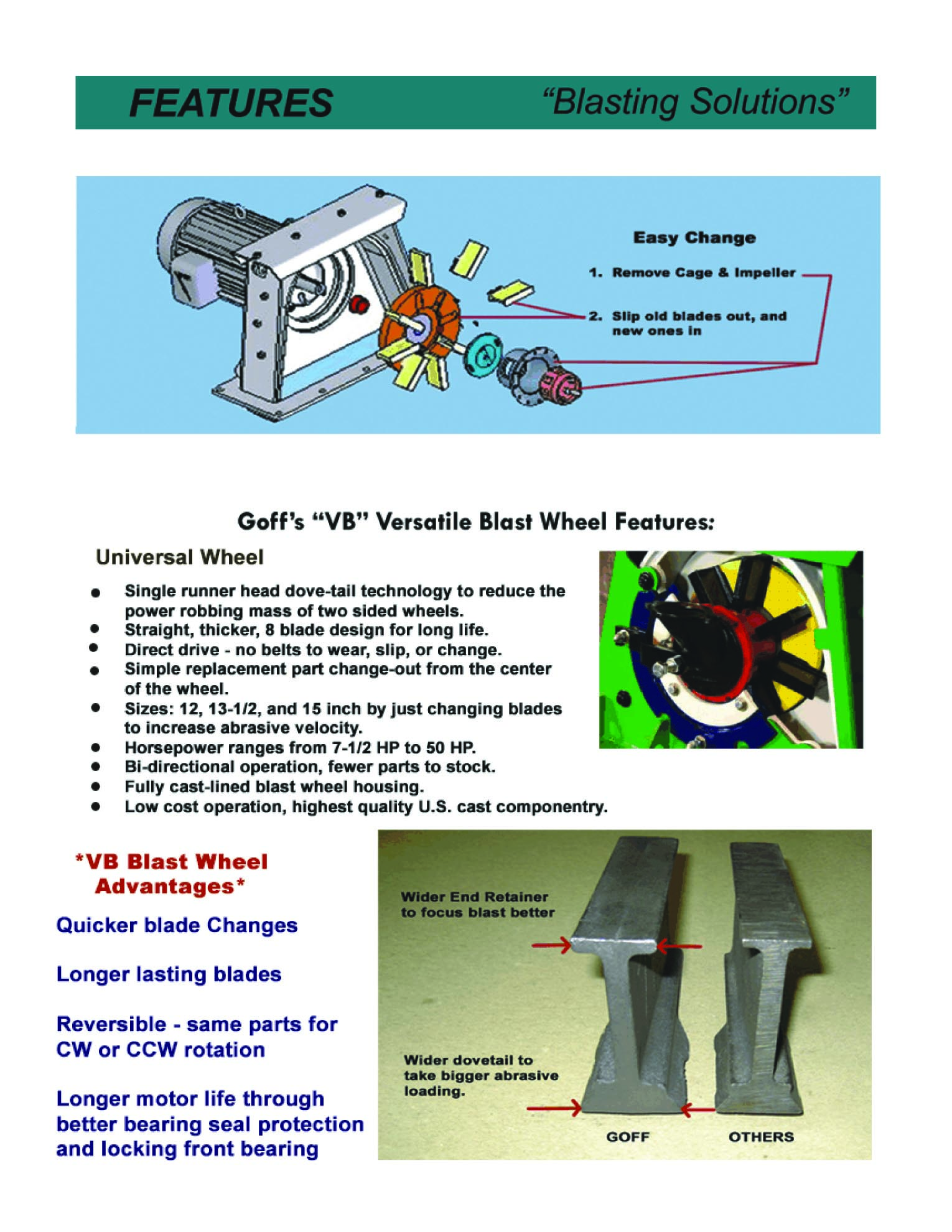 Goff's universal blast wheel
