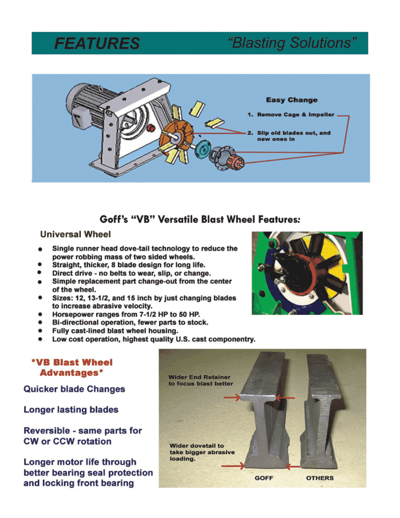 Goff's universal blast wheel