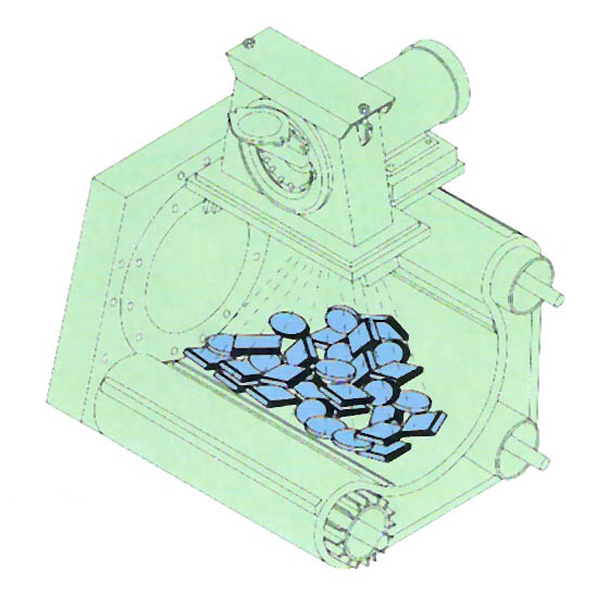 Goff tumble blaster showing small parts