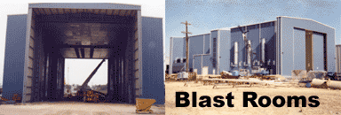 Air blast rooms